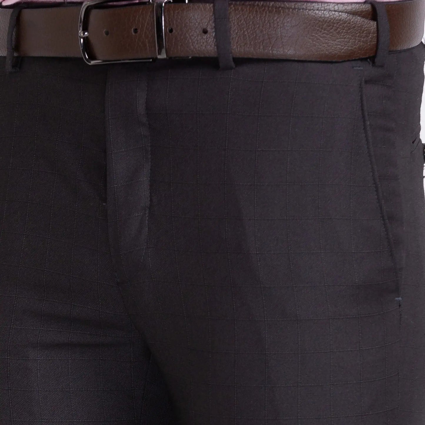 Men Regular Fit Light Grey Trouser