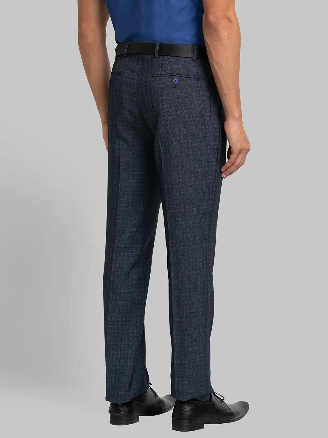 Men Regular Fit Black Trouser