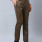 Raymond Men Blue Solid Slim Fit Polyester Blend Trousers