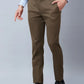 Raymond Men Blue Solid Slim Fit Polyester Blend Trousers