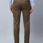 Raymond Men Blue Solid Slim Fit Polyester Blend Trousers