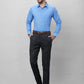 Raymond Men Grey Solid Slim Fit Polyester Blend Trouser