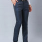 Raymond Men Grey Solid Slim Fit Polyester Blend Trousers