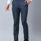 Raymond Men Grey Solid Slim Fit Polyester Blend Trousers