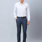 Raymond Men Grey Solid Slim Fit Polyester Blend Trousers