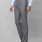 Raymond Men Grey Solid Slim Fit Polyester Blend Trouser