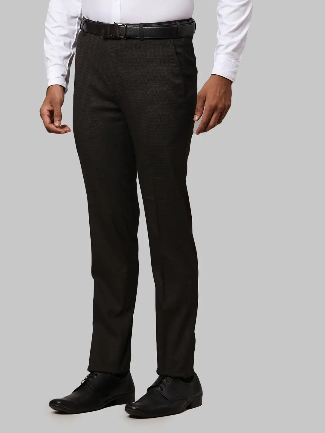 Men Slim Fit Grey Trouser