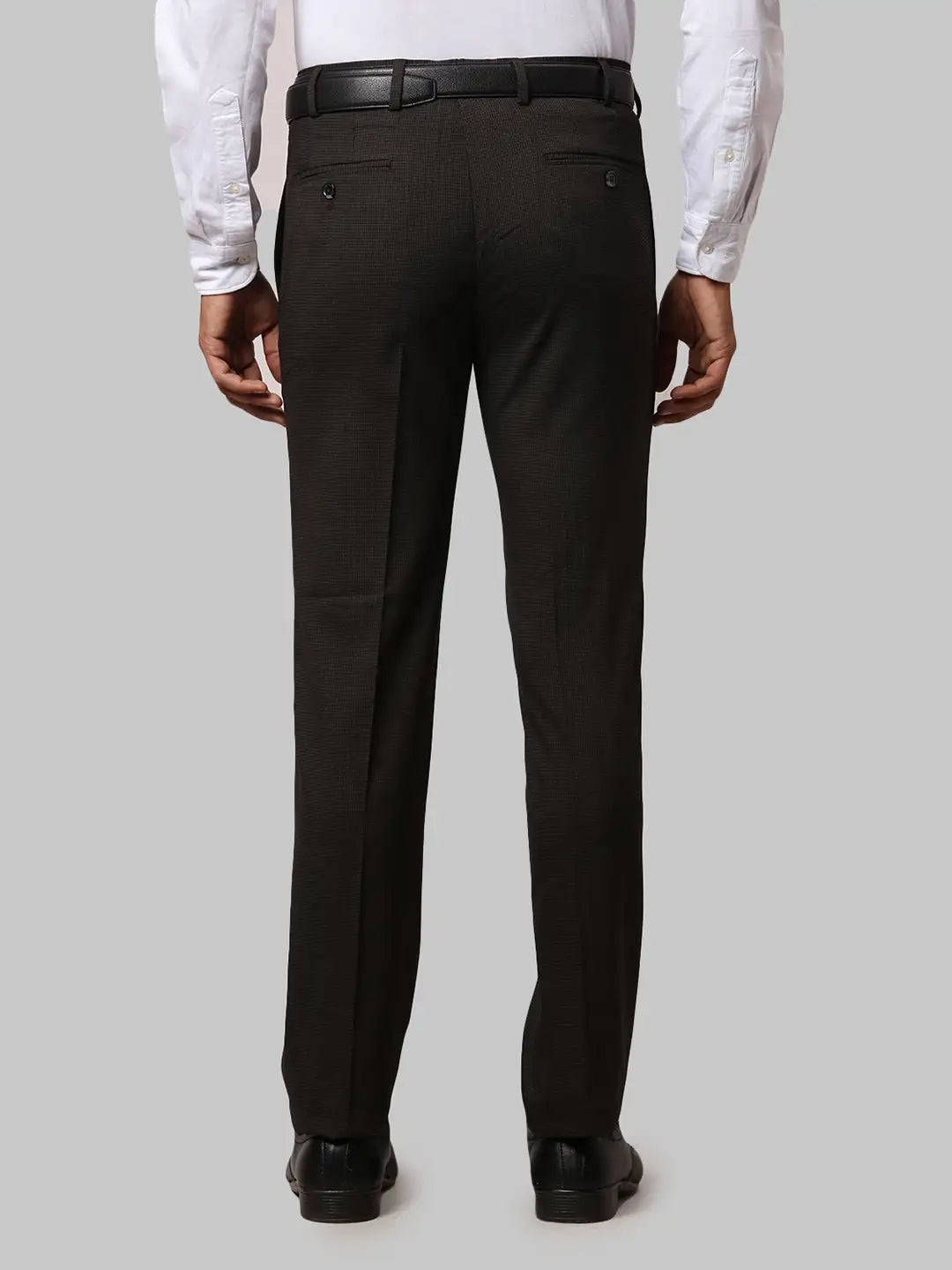 Men Slim Fit Grey Trouser