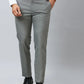 Raymond Men Brown Solid Slim Fit Polyester Blend Trousers