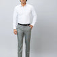 Raymond Men Brown Solid Slim Fit Polyester Blend Trousers