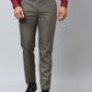 Raymond Men Grey Solid Slim Fit Polyester Blend Trousers
