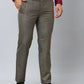 Raymond Men Grey Solid Slim Fit Polyester Blend Trousers