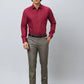 Raymond Men Grey Solid Slim Fit Polyester Blend Trousers