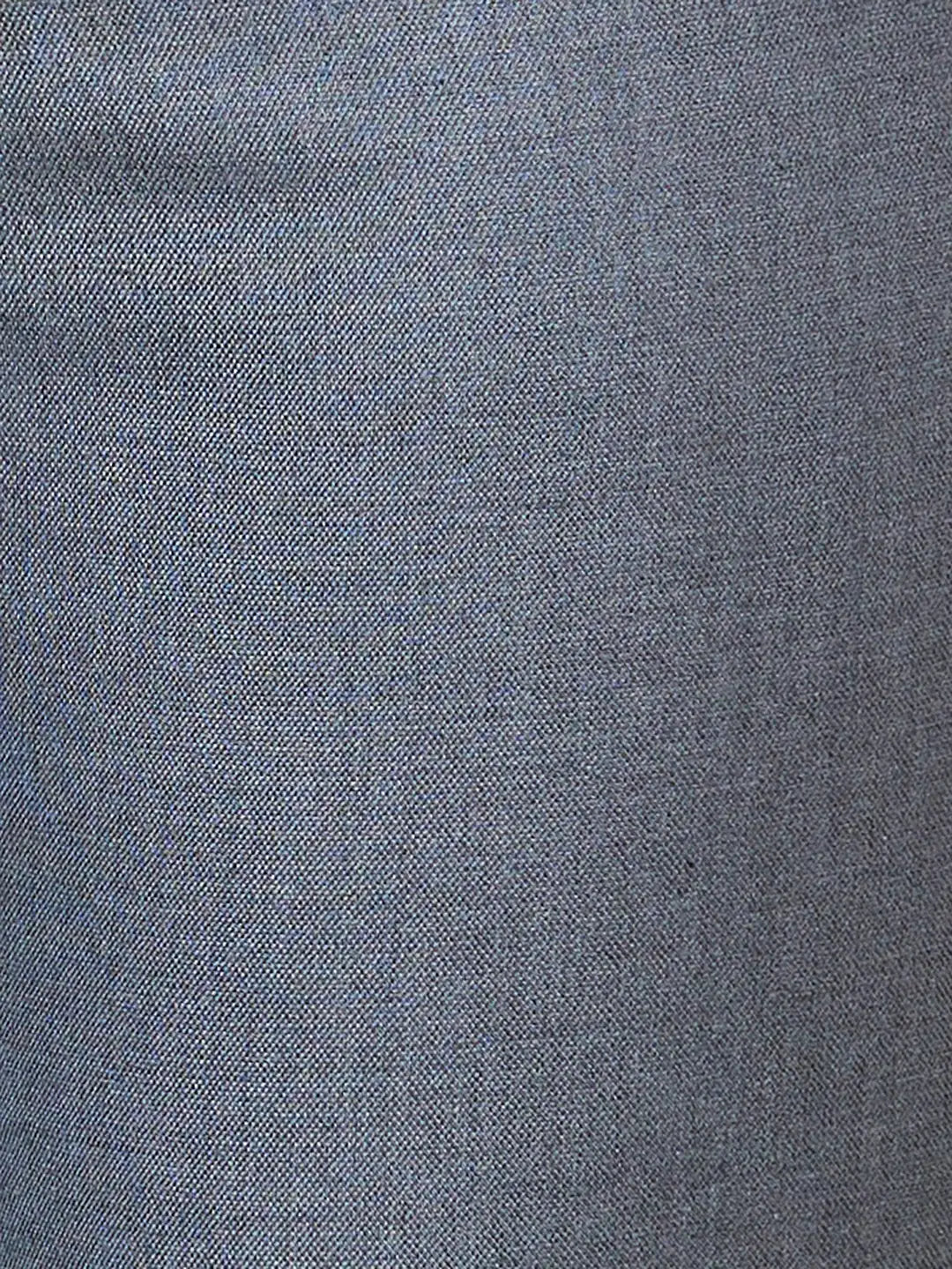 Raymond Men Blue Solid Slim Fit Polyester Blend Trousers