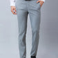 Raymond Men Black Checks Slim Fit Polyester Blend Trouser
