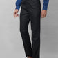 Raymond Men Brown Checks Slim Fit Polyester Blend Trouser