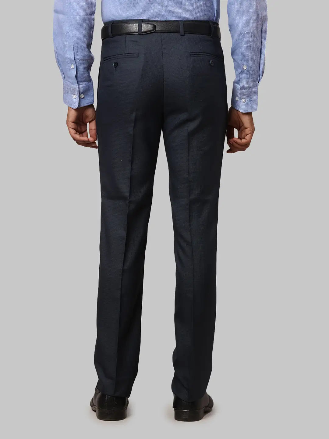 Men Slim Fit Grey Trouser
