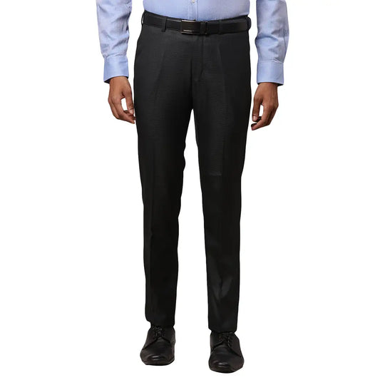 Men Slim Fit Fawn Trouser