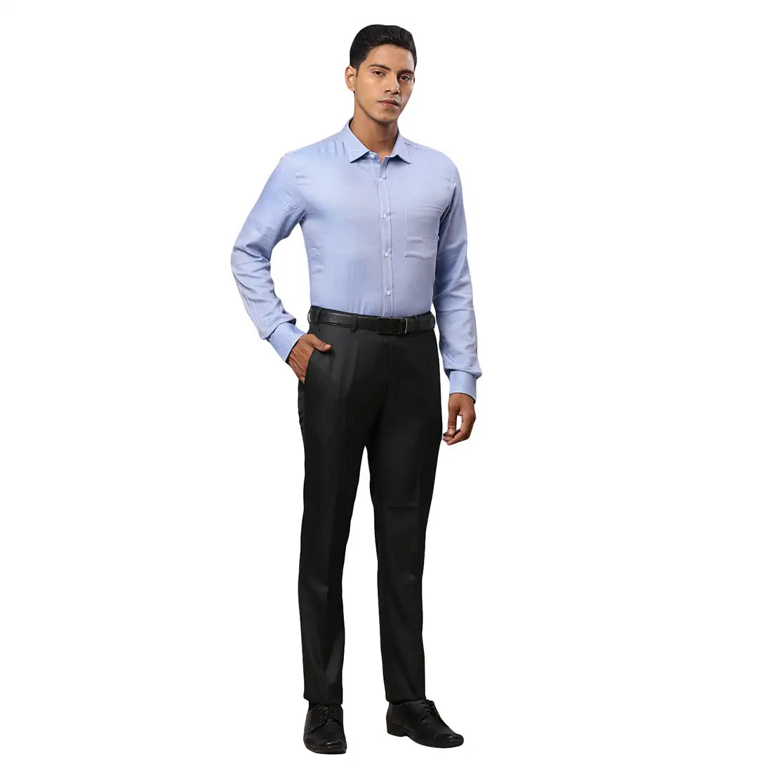 Men Slim Fit Fawn Trouser