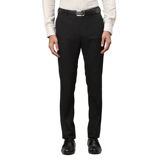 Men Slim Fit Brown Trouser