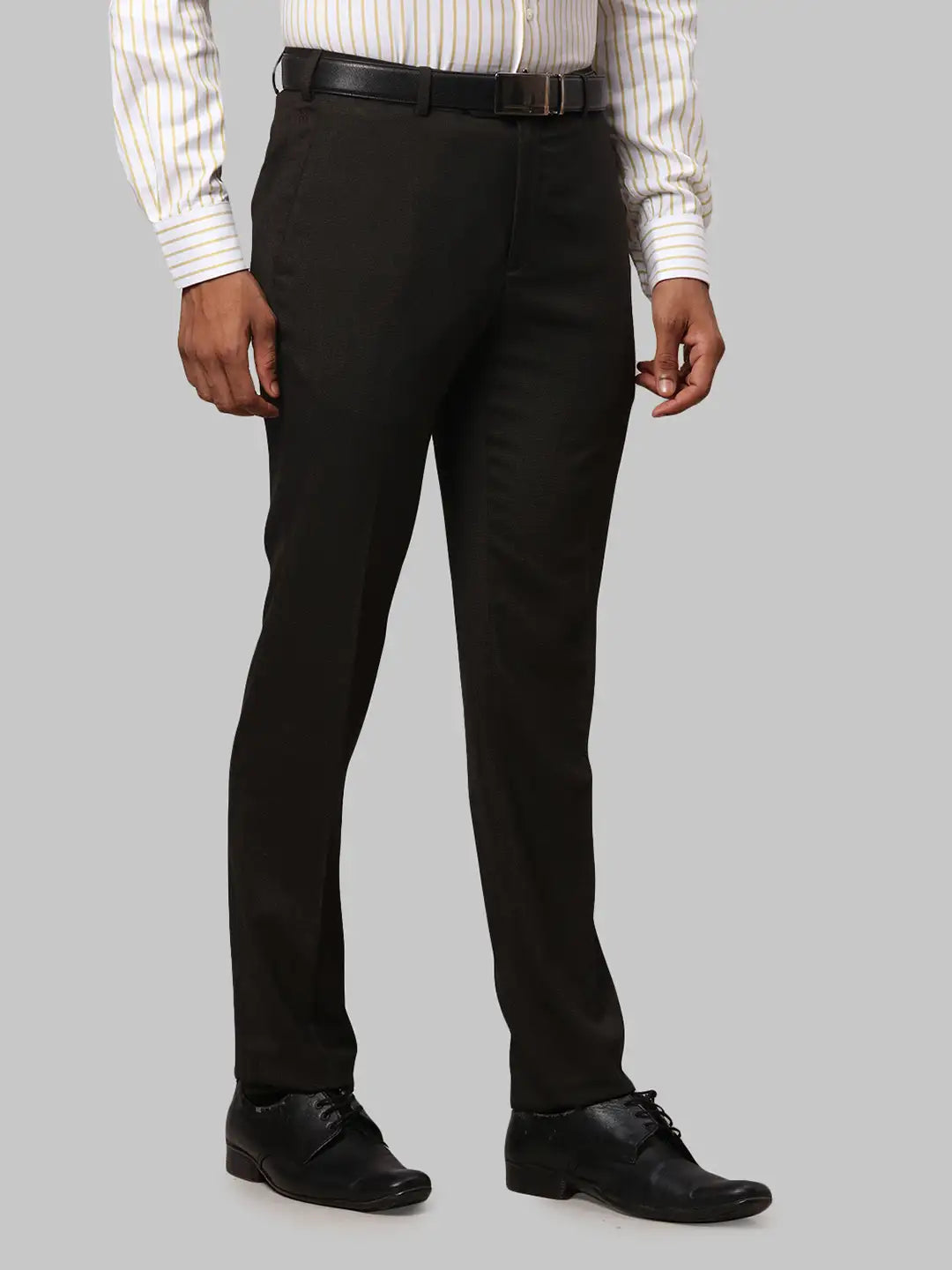 Men Slim Fit Dark Blue Trouser