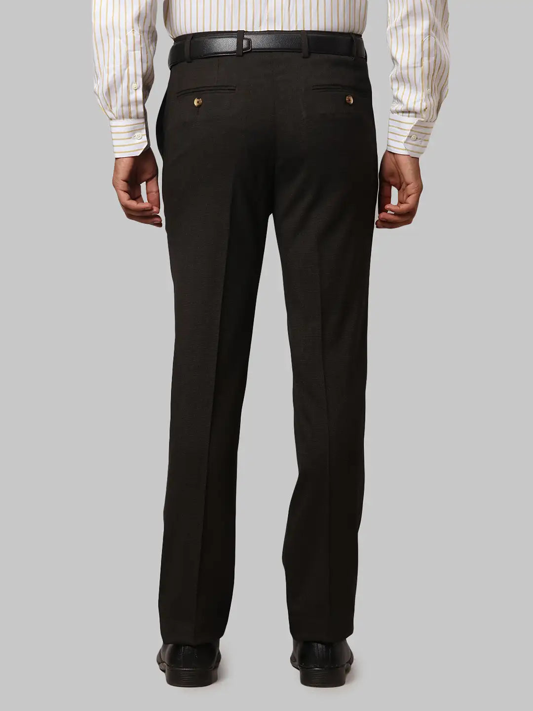 Men Slim Fit Dark Blue Trouser