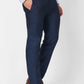 Raymond Men Fawn Solid Slim Fit Polyester Blend Trouser