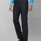 Raymond Men Grey Checks Slim Fit Polyester Blend Trouser