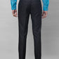 Raymond Men Grey Checks Slim Fit Polyester Blend Trouser