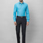 Raymond Men Grey Checks Slim Fit Polyester Blend Trouser