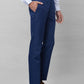 Raymond Men Grey Solid Slim Fit Polyester Blend Trouser