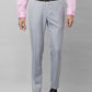 Raymond Men Grey Solid Slim Fit Polyester Blend Trouser