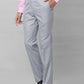 Raymond Men Grey Solid Slim Fit Polyester Blend Trouser