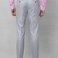 Raymond Men Grey Solid Slim Fit Polyester Blend Trouser