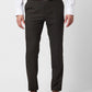 Raymond Men Brown Solid Slim Fit Polyester Blend Trouser