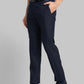 Raymond Men Brown Slim Fit Structure Polyester Trousers