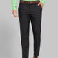 Raymond Men Brown Slim Fit Structure Polyester Trousers