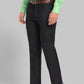 Raymond Men Brown Slim Fit Structure Polyester Trousers