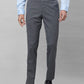 Raymond Men Black Structure Slim Fit Polyester Blend Trouser