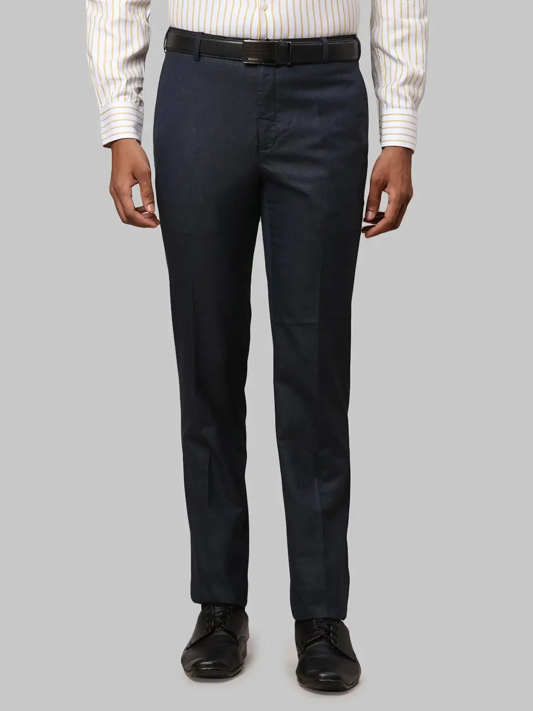 Men Slim Fit Grey Trouser