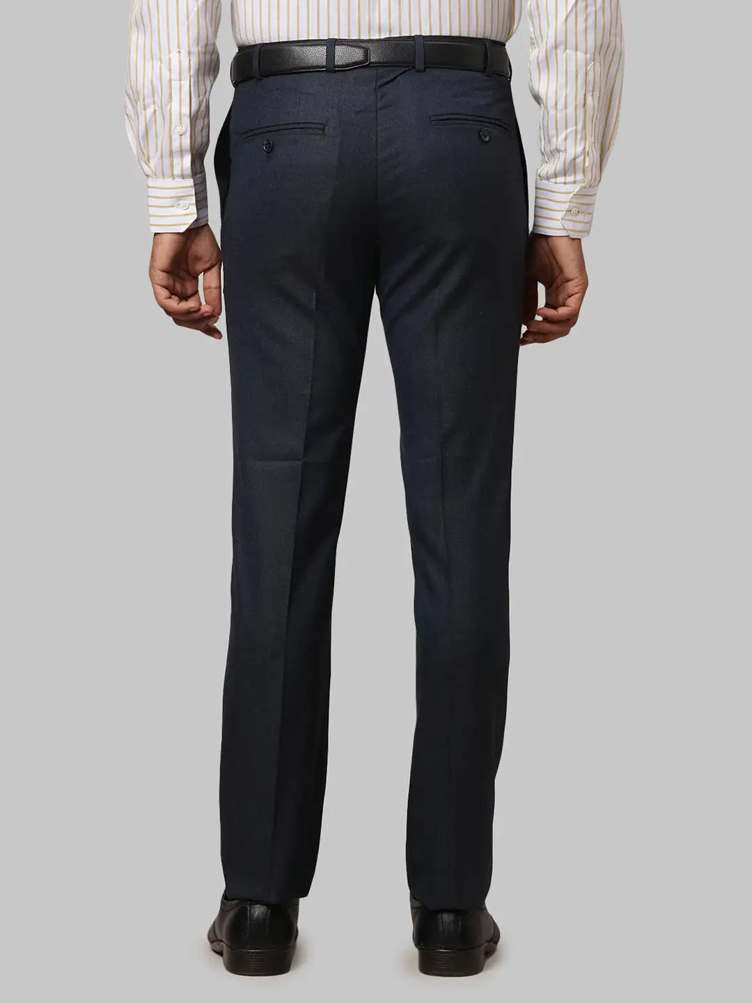 Men Slim Fit Grey Trouser
