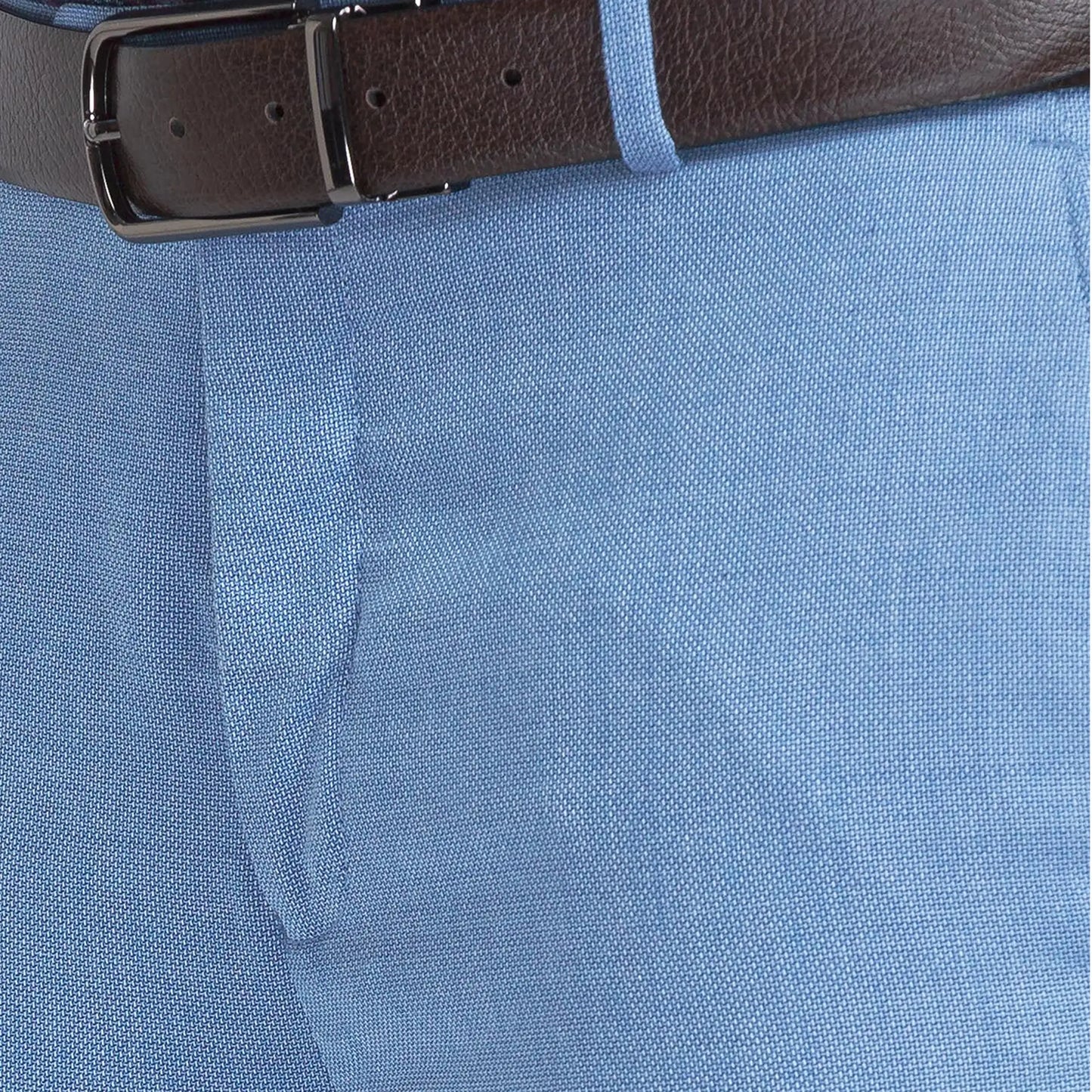 Men Contemporary Fit Blue Trouser