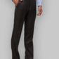 Men Blue Contemporary Fit Structure Polyester Blend   Trouser