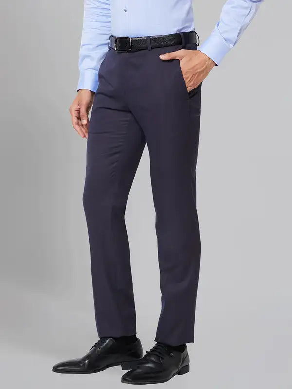 Men Slim Fit Black Trouser