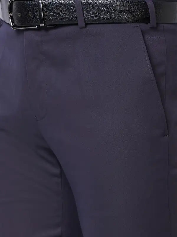 Men Slim Fit Black Trouser
