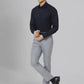 Men Slim Fit Grey Trouser