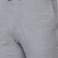 Men Slim Fit Grey Trouser