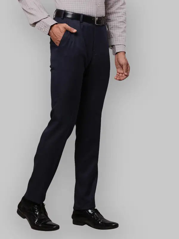 Men Slim Fit Grey Trouser