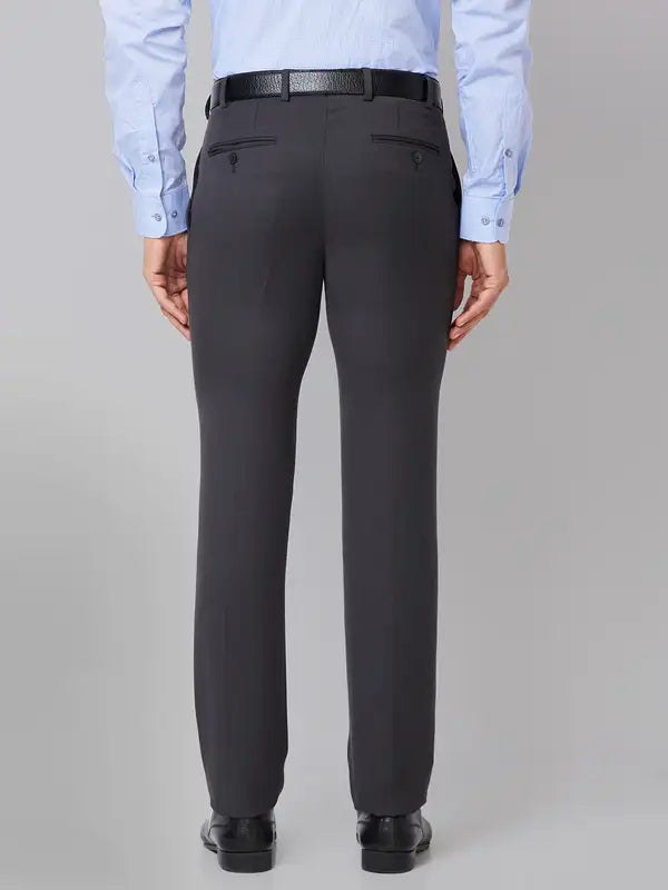 Men Slim Fit Fawn Trouser