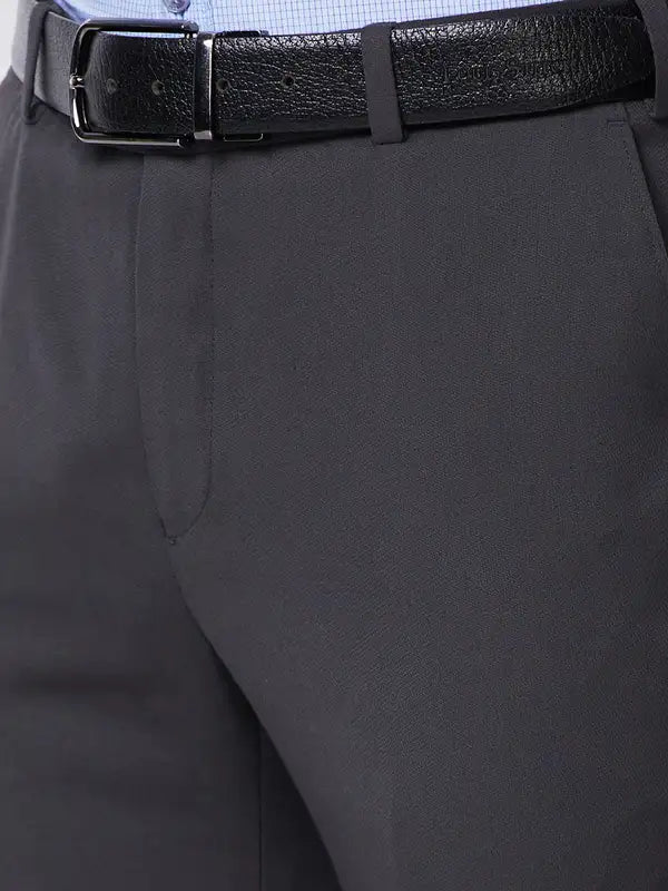 Men Slim Fit Fawn Trouser